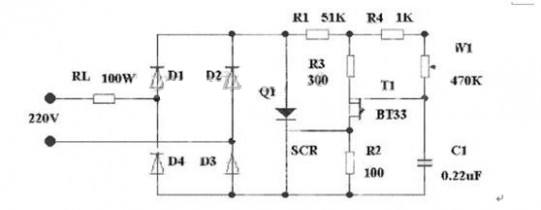 可控硅调压器电路图